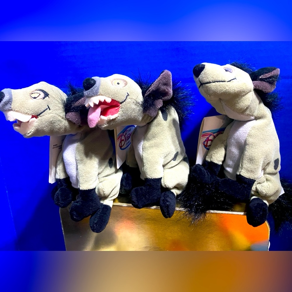 DISNEY EXCLUSIVE NWT VTG 1990s THE LION KING ORIGINAL BEAN BAG PLUSH SET OF 12 - Picture 4 of 16